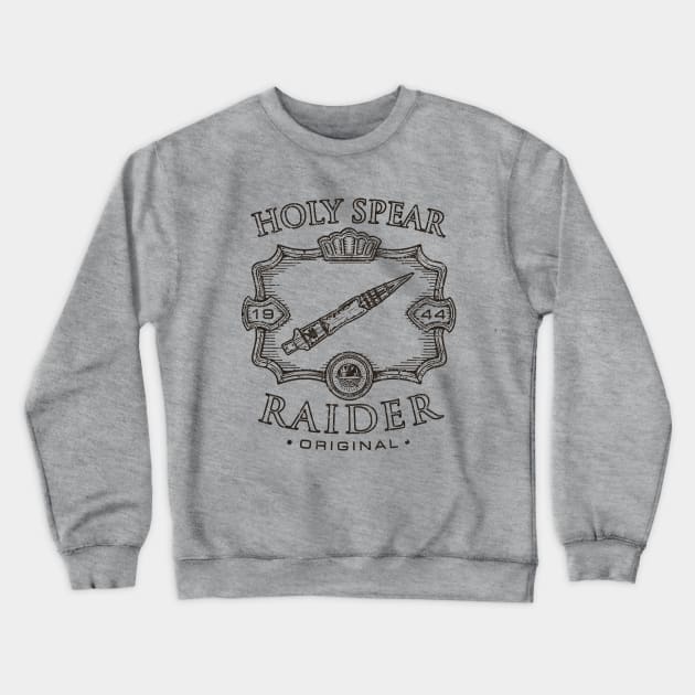 Holy Spear Raider distressed Crewneck Sweatshirt by Olipop